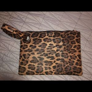 Large Cheetah Clutch Bag